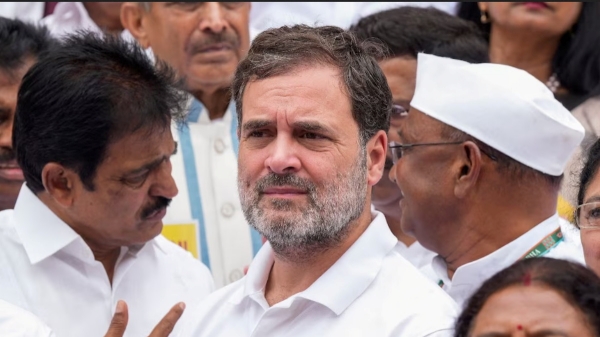 Rahul Gandhi Hadhras Uttar Pradesh