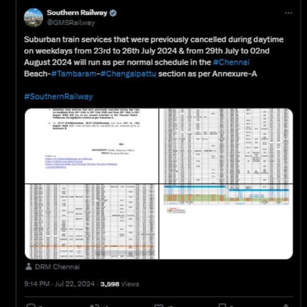 Southern Railway Electric Train Chennai Southern Railway Electric Train Chennai