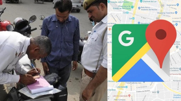 Bangalore Traffic police Google Maps