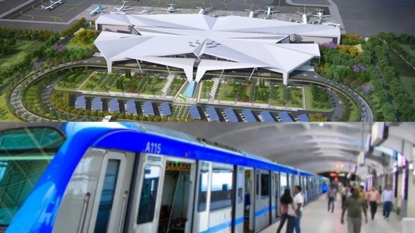 Poonamallee Chennai Parandur metro rail