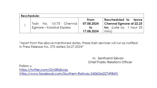 Southern Railway train Tambaram