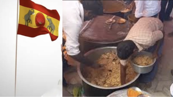 Madurai tvk flag Mutton feast