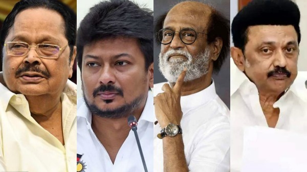 rajnikanth duraimurugan udhyanidhi stalin stalin vijay tvk