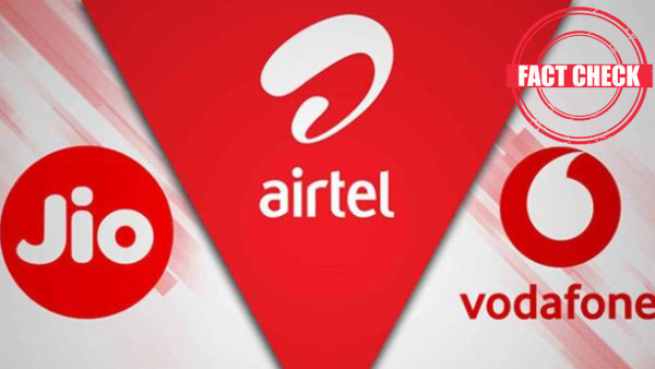 Jio airtel Vodafone recharge fact check Jio airtel Vodafone recharge fact check