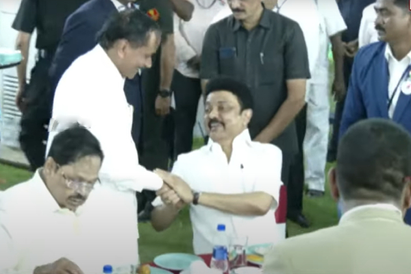 stalin h raja annamalai governor ravi Tea Party
