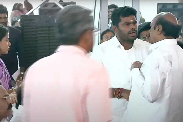 stalin h raja annamalai governor ravi tea party