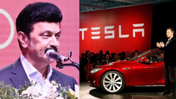 tesla elon musk e vehicles investment tamilnadu nissan m k stalin politics