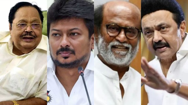 rajnikanth duraimurugan udhyanidhi stalin stalin vijay tvk rajnikanth duraimurugan udhyanidhi stalin stalin vijay tvk