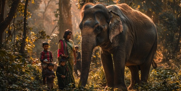 Kerala Wayanad landslide Elephant