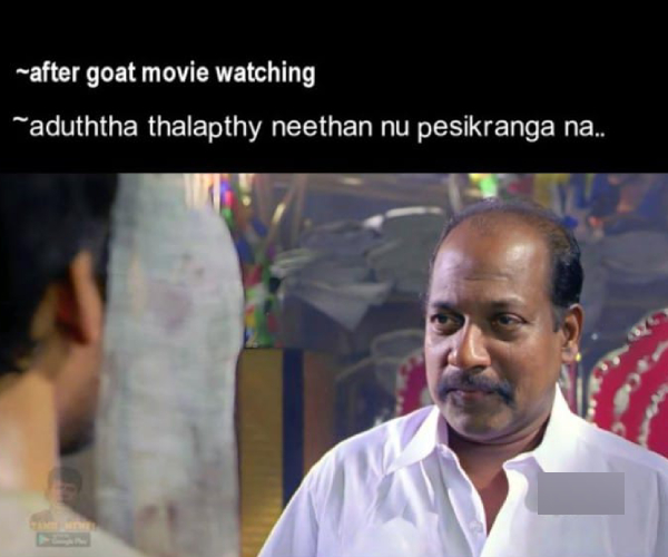 goat vijay tamil cinema memes