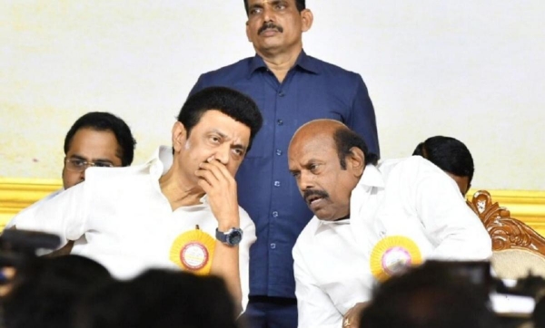 dmk ev velu udhayanidhi stalin