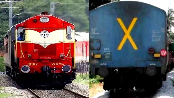 train x sign indian railway x