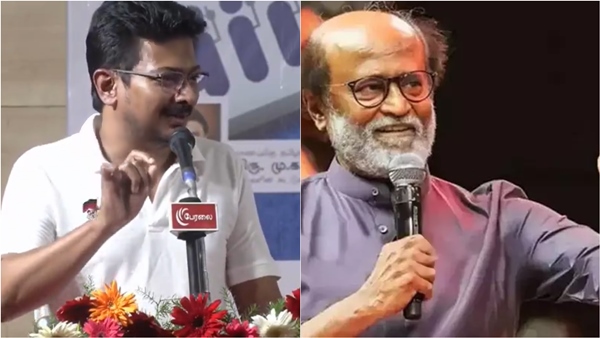 Udhayanidhi stalin explains about the YouTube video caption about himself with Rajinikanth