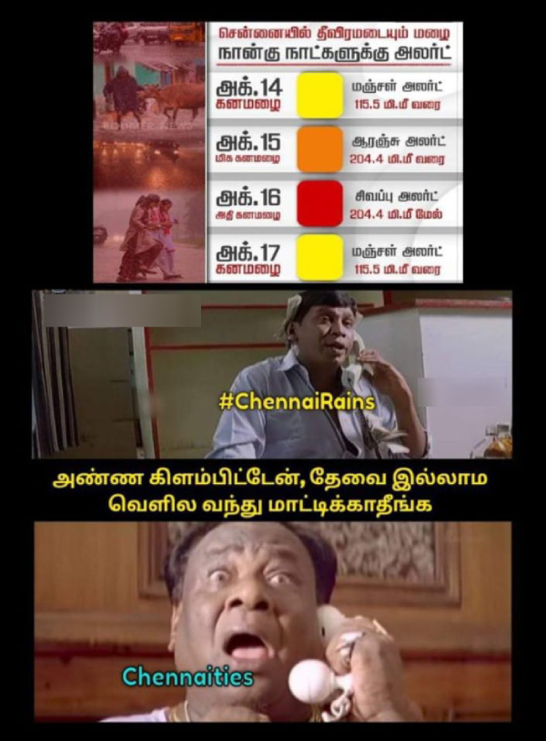 red alert velachery car rain cold summar chennai flood school students