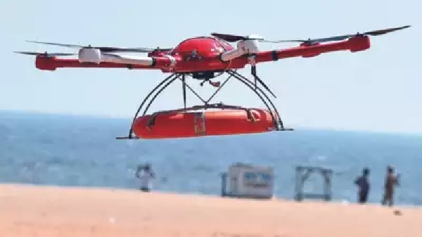 marina beach aerial adventure show