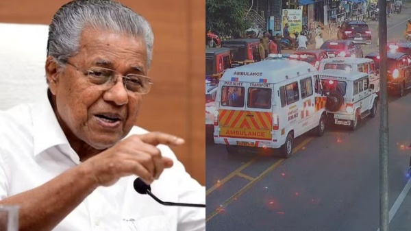 kerala pinarayi vijayan accident
