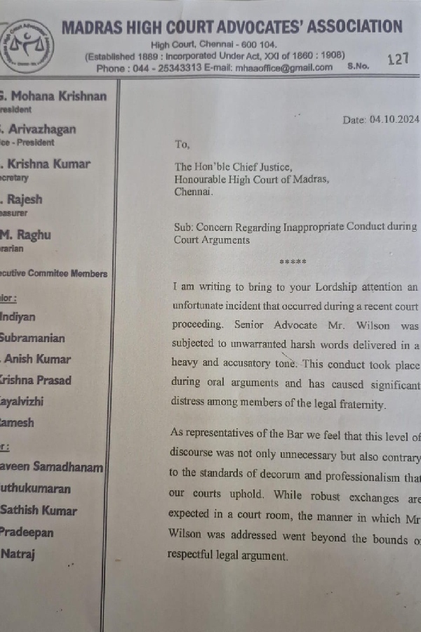 court wilson chennai