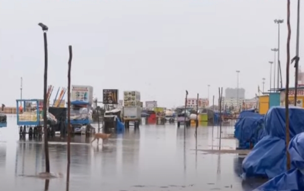 chennai rain chennai marina beach