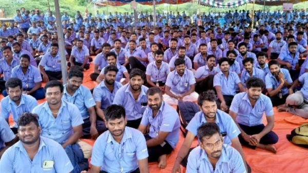 samsung protest mk stalin