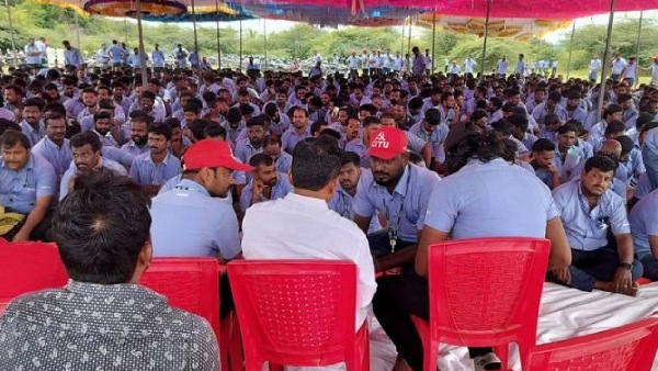 samsung protest kanchipuram