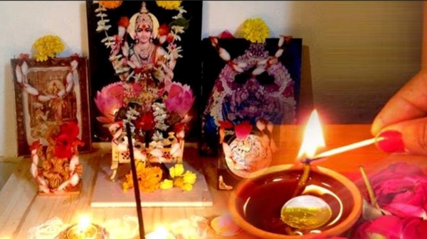 spirituality pooja room diwali
