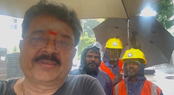 actor sv shekhar chennai rains