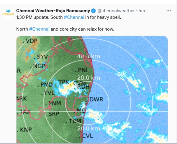 weather chennai rains