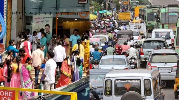 diwali coimbatore traffic