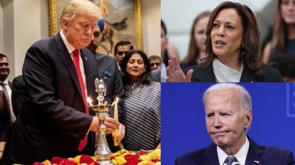 donald trump diwali 2024 us election 2024 kamala harris joe biden