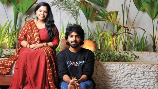 television gv prakash saindhavi