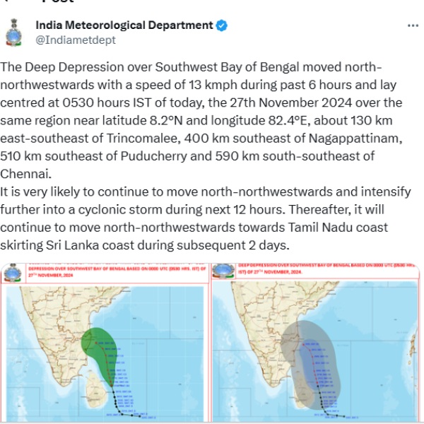 weather cyclone fengal imd