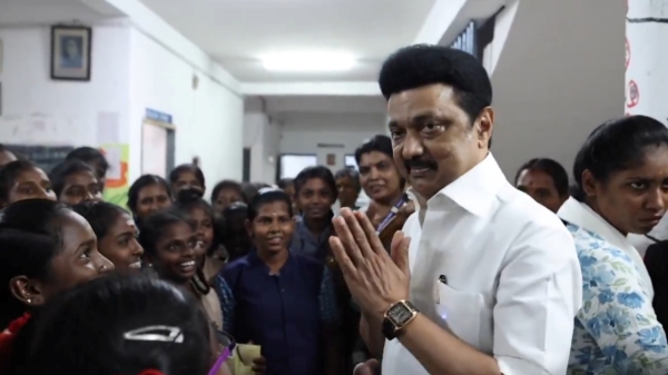 mk stalin virudhunagar student