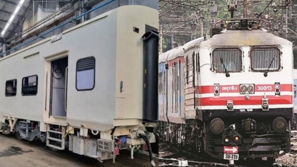 double decker train railway