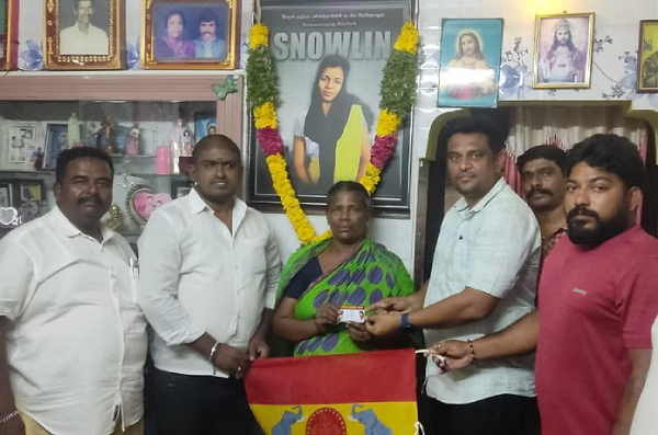 vijay snowlin tamilaga vettri kazhagam