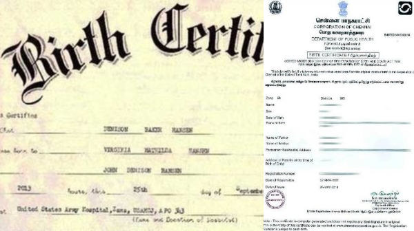 birth certificate