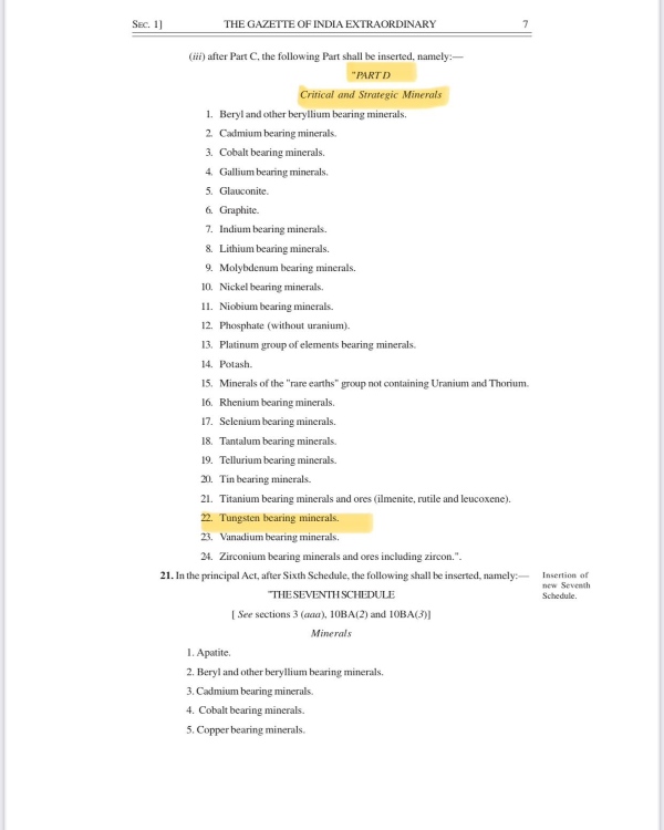 tungsten tamilnadu kanimzohi tungsten tamilnadu kanimzohi