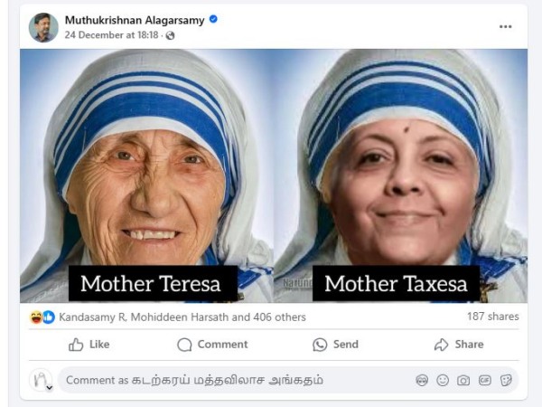 nirmala sitharaman memes