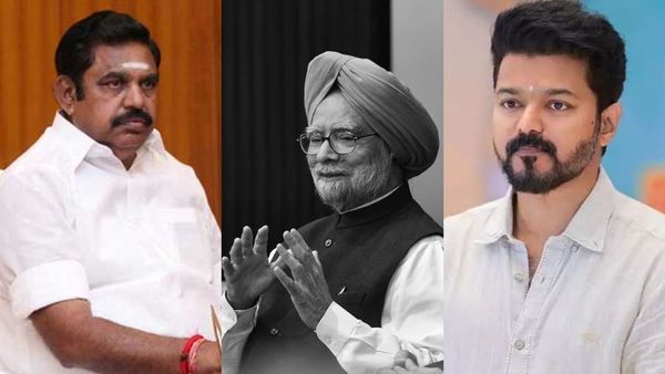 Edappadi palaniswami TVK Vijay and other leaders condoles to the demise of Former PM Manmohan singh
