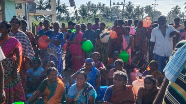 fengal cyclone protest villupuram