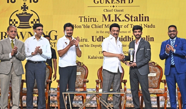 mk stalin gukesh chennai