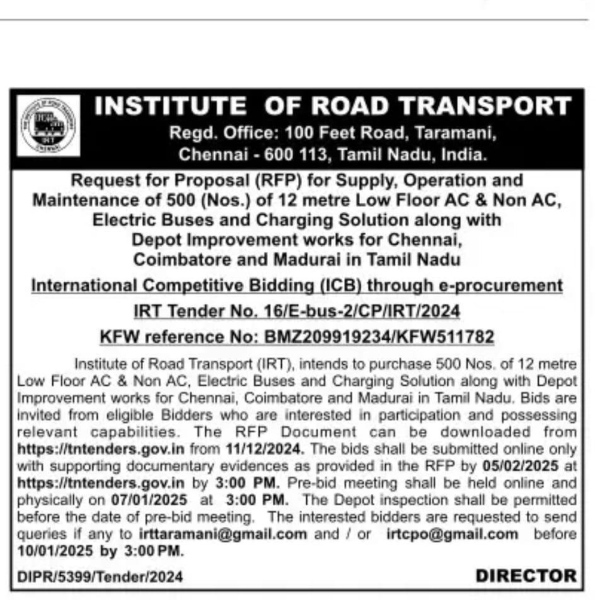 tamil nadu bus tender tamil nadu bus tender