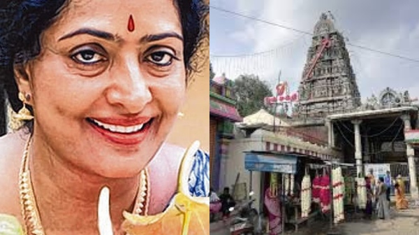 television k r vijaya thiruverkadu temple