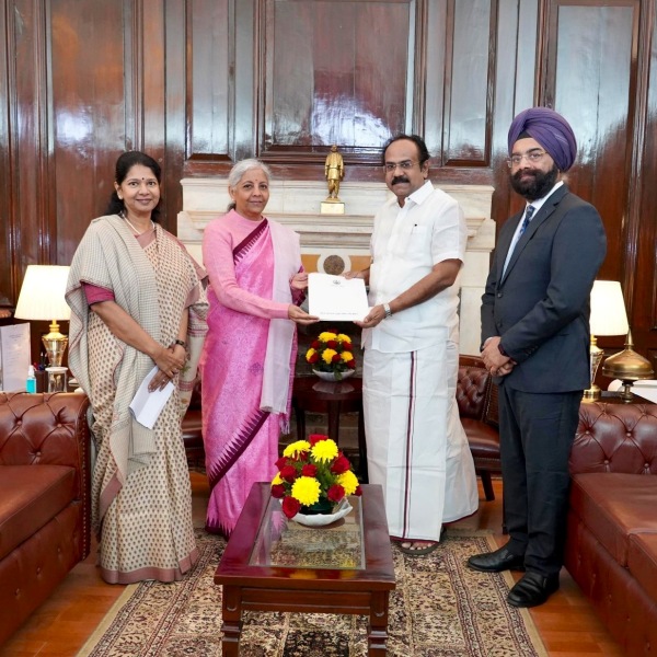 nirmala sitharaman thangam thennarasu budget 2025