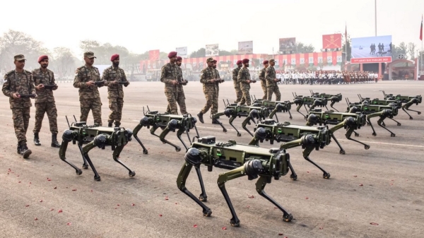 Army Robot dogs China