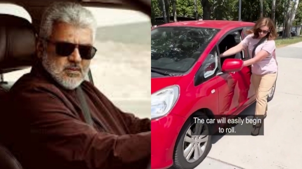 vidaamuyarchi ajith car