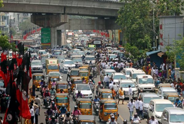 chennai dmk traffic