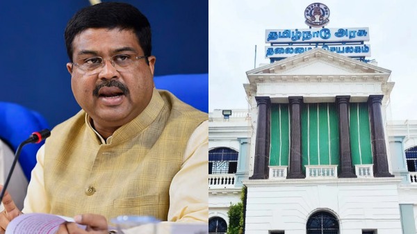 Dharmendra Pradhan Three-language policy DMK Dharmendra Pradhan Three-language policy DMK