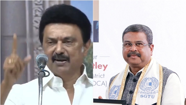 mk stalin Dharmendra Pradhan education