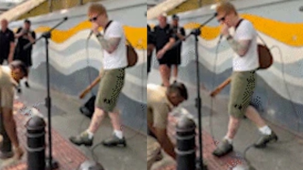 bangalore singer ed sheeran police
