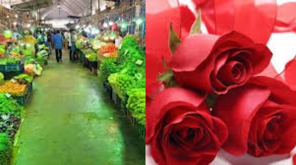 Chennai Koyambedu red roses